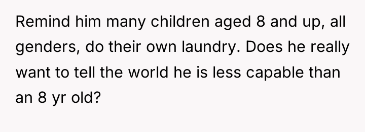 Remind him many children aged 8 and up, all genders,...
