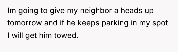 Im going to give my neighbor a heads up tomorrow...