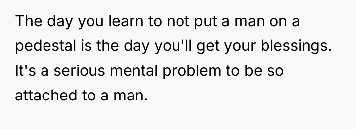 The day you learn to not put a man on...