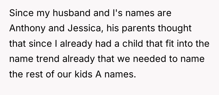 Since my husband and I's names are Anthony and Jessica,...