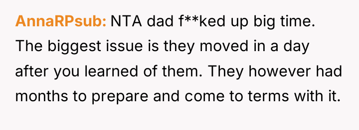 AnnaRPsub NTA dad f**ked up big time. The biggest issue...
