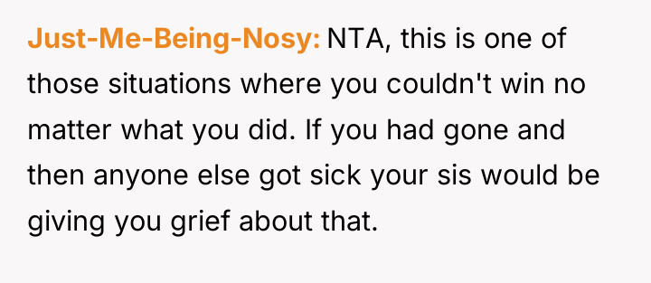 Just-Me-Being-Nosy NTA, this is one of those situations where you...