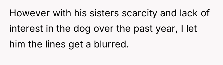 However with his sisters scarcity and lack of interest in...