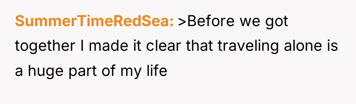 SummerTimeRedSea >Before we got together I made it clear that...