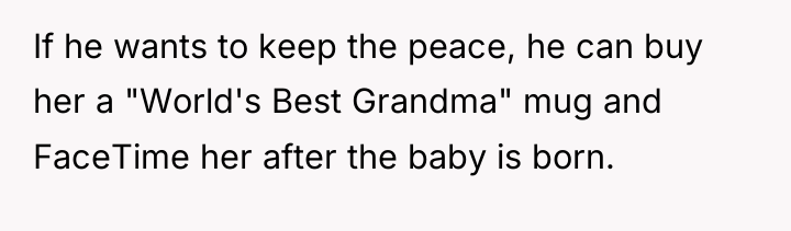 If he wants to keep the peace, he can buy...