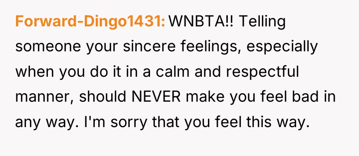 Forward-Dingo1431 WNBTA!! Telling someone your sincere feelings, especially when you...