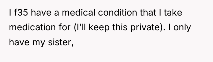 I f35 have a medical condition that I take medication...