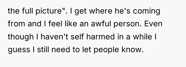 the full picture". I get where he's coming from and...