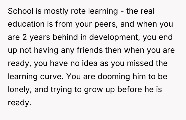 School is mostly rote learning - the real education is...