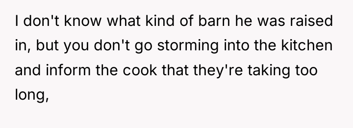 I don't know what kind of barn he was raised...