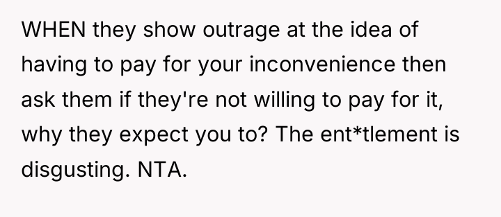 WHEN they show outrage at the idea of having to...