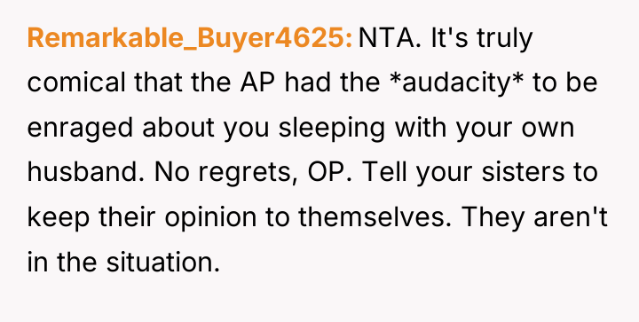 Remarkable_Buyer4625 NTA. It's truly comical that the AP had the...