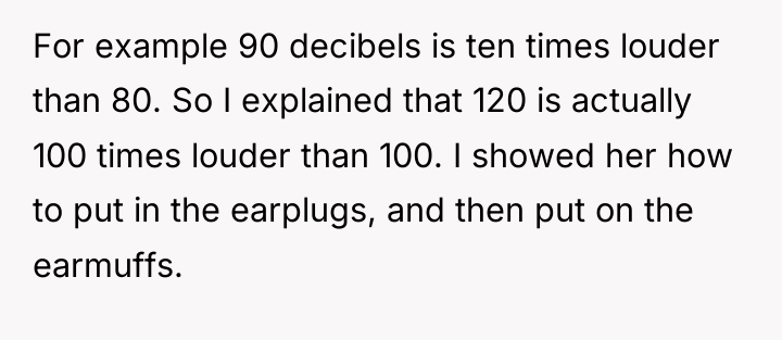 For example 90 decibels is ten times louder than 80....