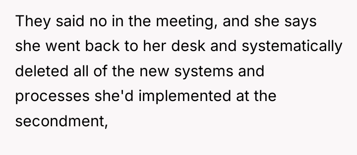 They said no in the meeting, and she says she...