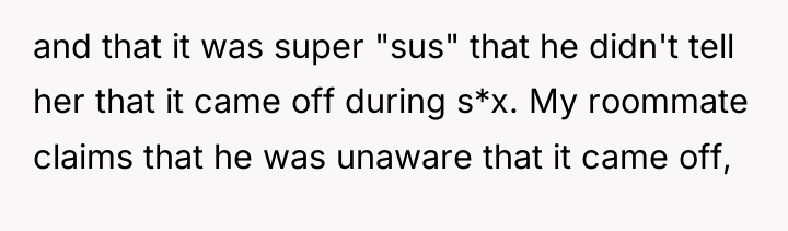 and that it was super "sus" that he didn't tell...