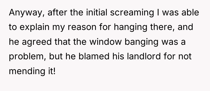 Anyway, after the initial screaming I was able to explain...