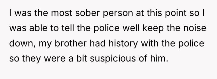 I was the most sober person at this point so...