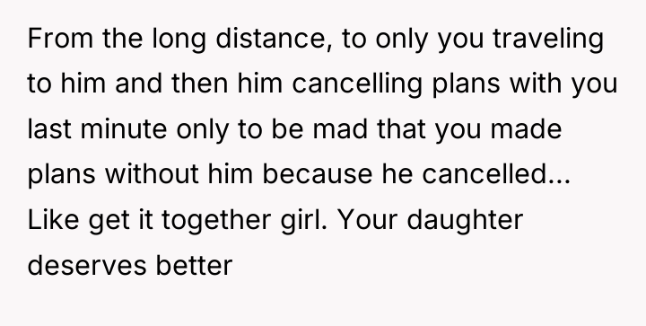From the long distance, to only you traveling to him...