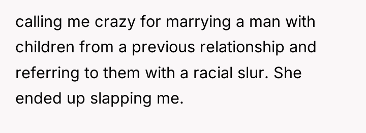 calling me crazy for marrying a man with children from...