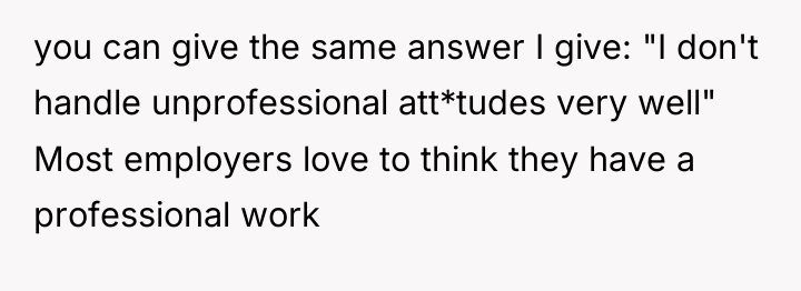 you can give the same answer I give: "I don't...