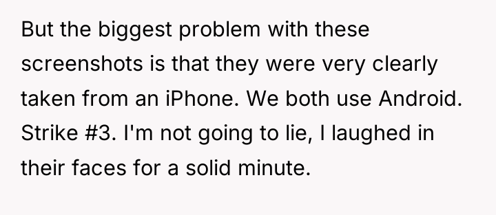 But the biggest problem with these screenshots is that they...