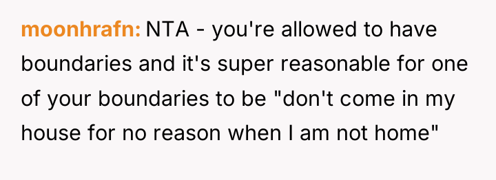 moonhrafn NTA - you're allowed to have boundaries and it's...