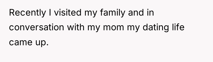Recently I visited my family and in conversation with my...
