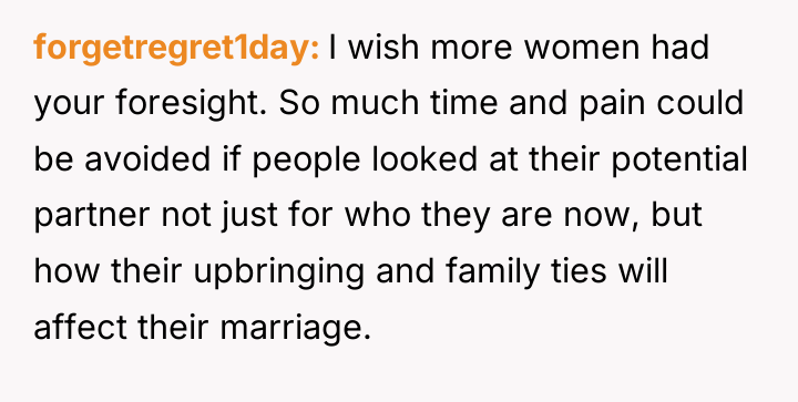forgetregret1day I wish more women had your foresight. So much...