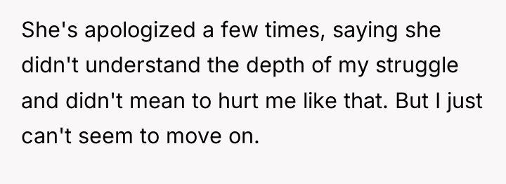 She's apologized a few times, saying she didn't understand the...