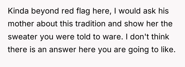 Kinda beyond red flag here, I would ask his mother...