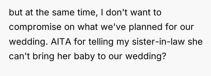 but at the same time, I don't want to compromise...