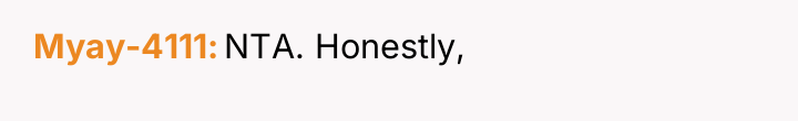 Myay-4111 NTA. Honestly,