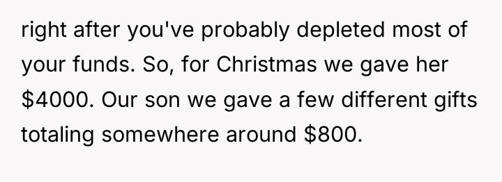right after you've probably depleted most of your funds. So,...