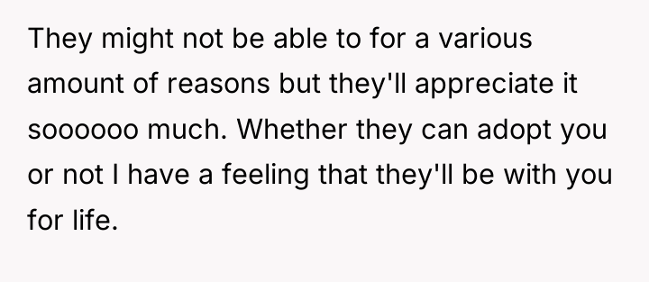 They might not be able to for a various amount...