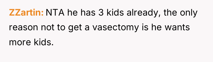 ZZartin NTA he has 3 kids already, the only reason...