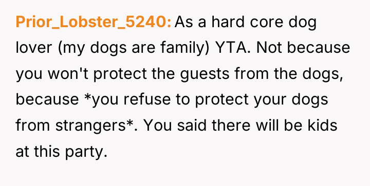 Prior_Lobster_5240 As a hard core dog lover (my dogs are...