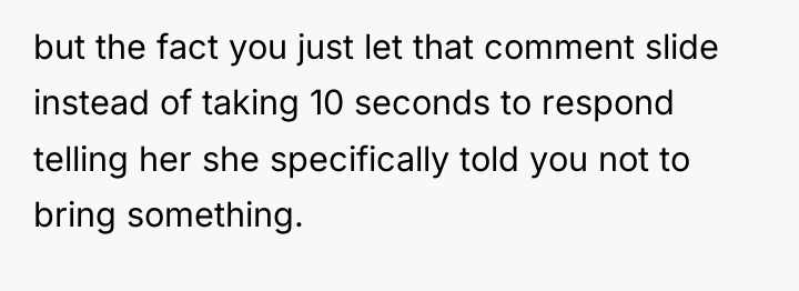 but the fact you just let that comment slide instead...