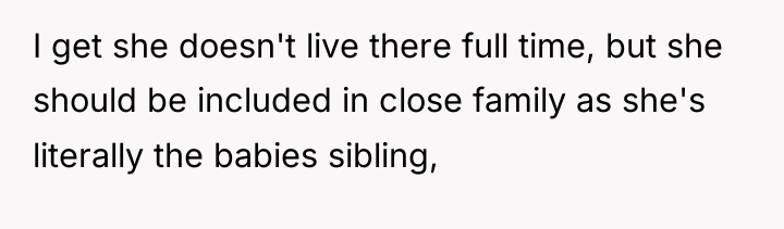 I get she doesn't live there full time, but she...