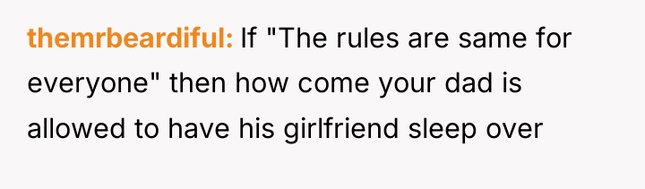 themrbeardiful If "The rules are same for everyone" then how...
