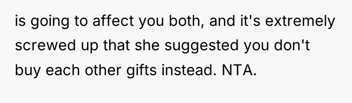 is going to affect you both, and it's extremely screwed...
