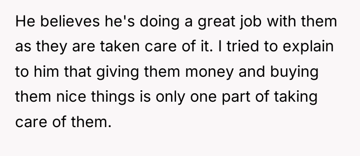 He believes he's doing a great job with them as...