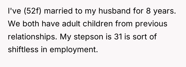 I've (52f) married to my husband for 8 years. We...