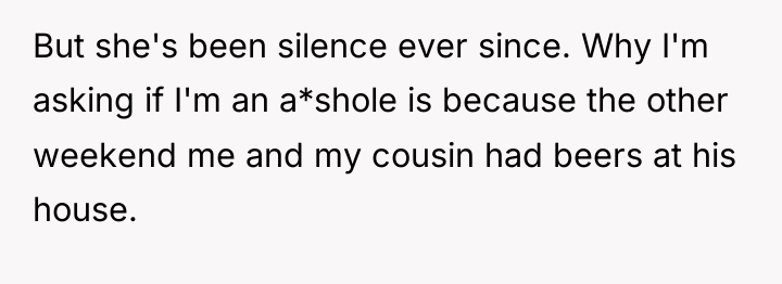 But she's been silence ever since. Why I'm asking if...