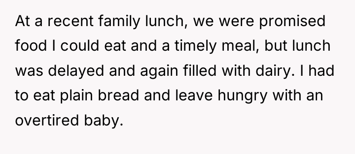 At a recent family lunch, we were promised food I...