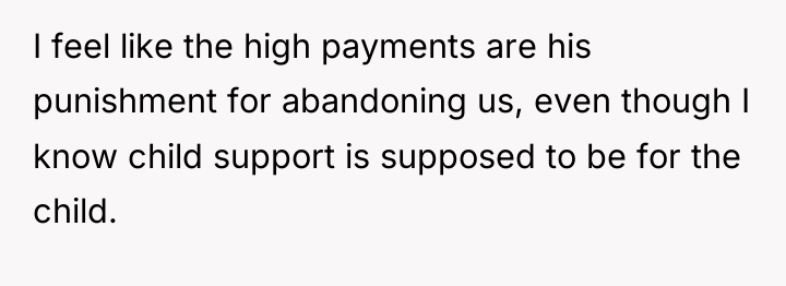 I feel like the high payments are his punishment for...