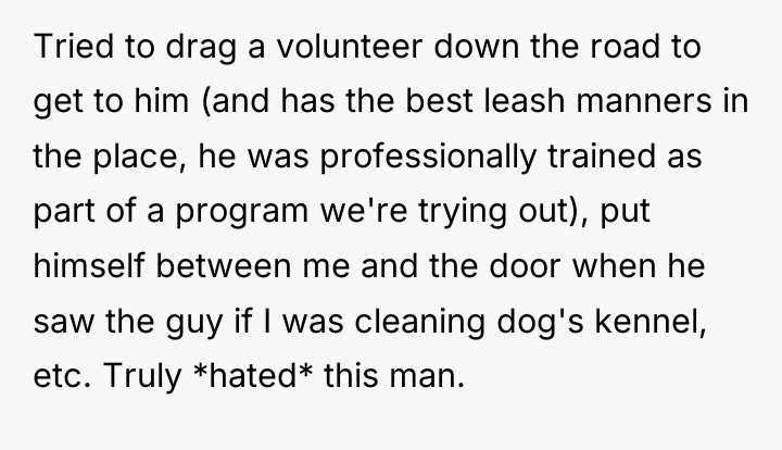 Tried to drag a volunteer down the road to get...