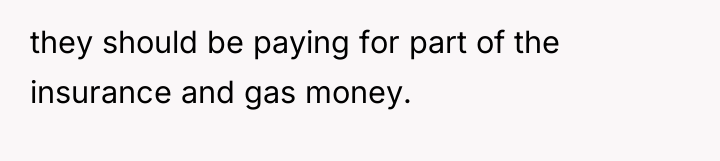they should be paying for part of the insurance and...
