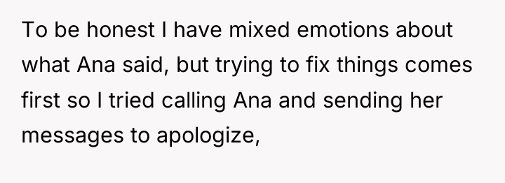To be honest I have mixed emotions about what Ana...