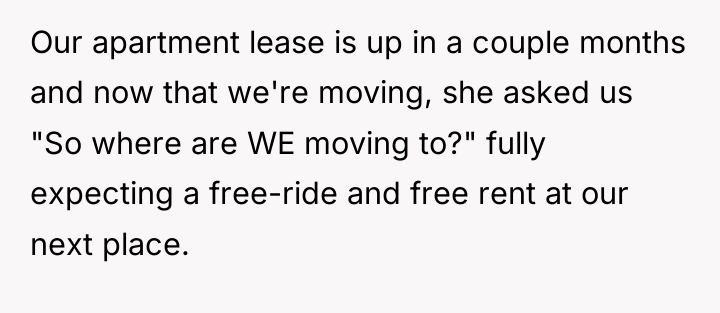 Our apartment lease is up in a couple months and...