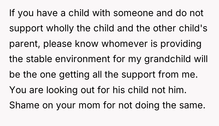 If you have a child with someone and do not...